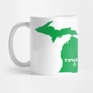 Michigan Transplant MI Detroit Green Mug